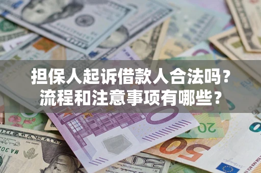 北京担保人起诉借款人合法吗？流程和注意事项有哪些？