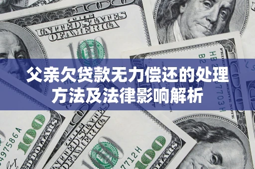 北京父亲欠贷款无力偿还的处理方法及法律影响解析